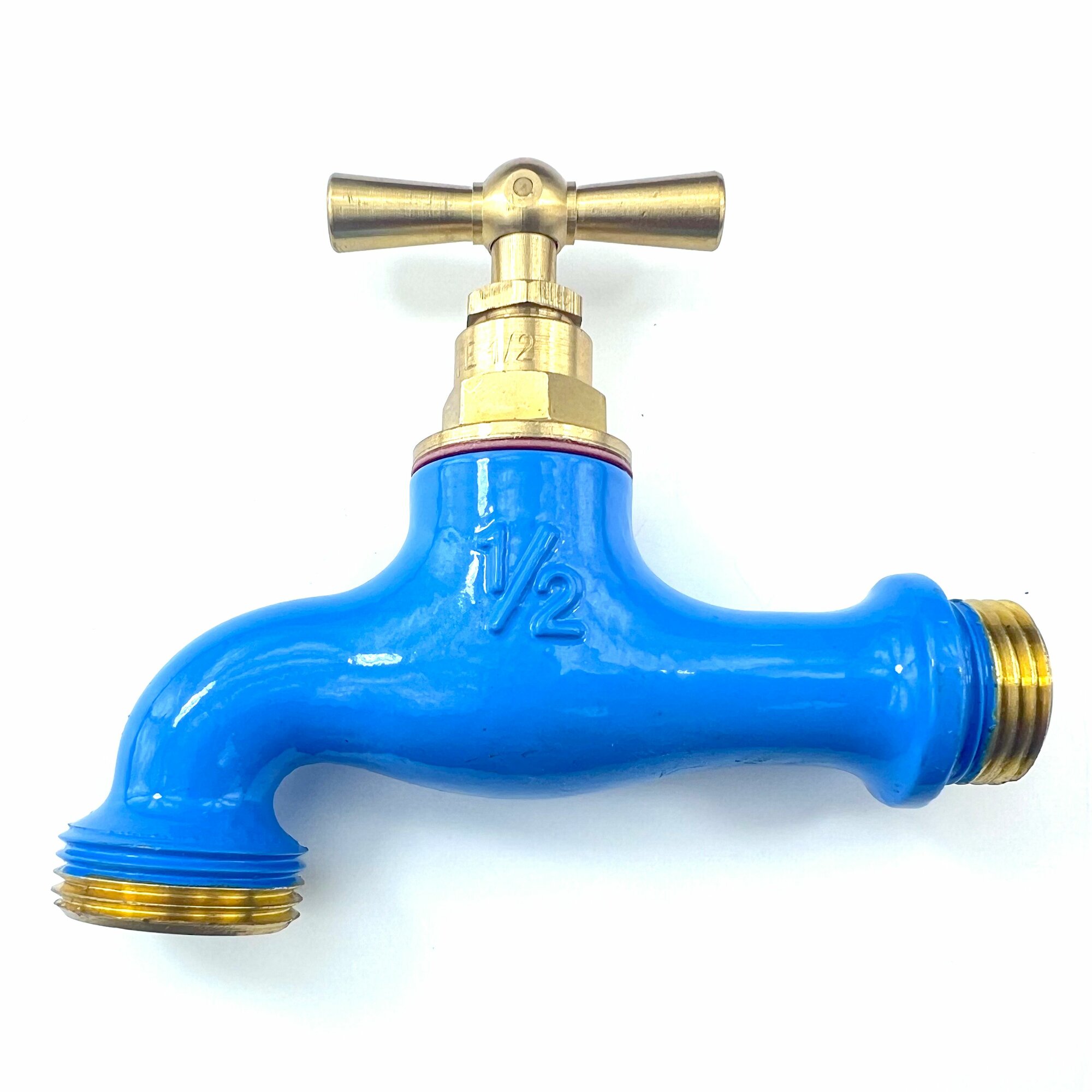 фото Кран Boutte латунный садовый с вентилем 10,5х9 см (вход 1/2", выход 3/4") салатовый