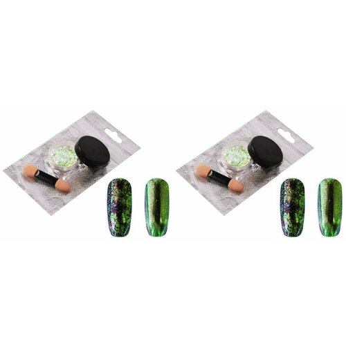 Втирка Nail Art Хлопья Юки, №118, 2 шт