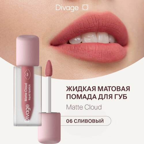 Divage Помада для губ жидкая матовая Matte Cloud Liquid Lipstick тон 06