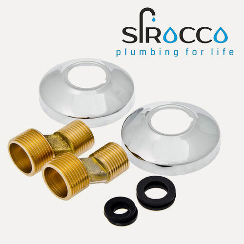 Изображение товара Набор эксцентриков с отбойником для смесителя, полный комплект для установки