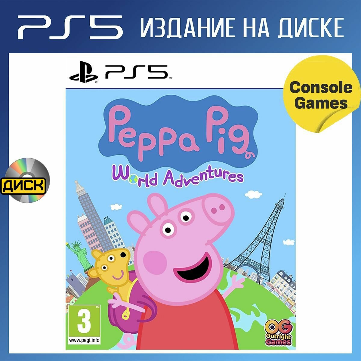PS5 Peppa Pig: World Adventures (английская версия).