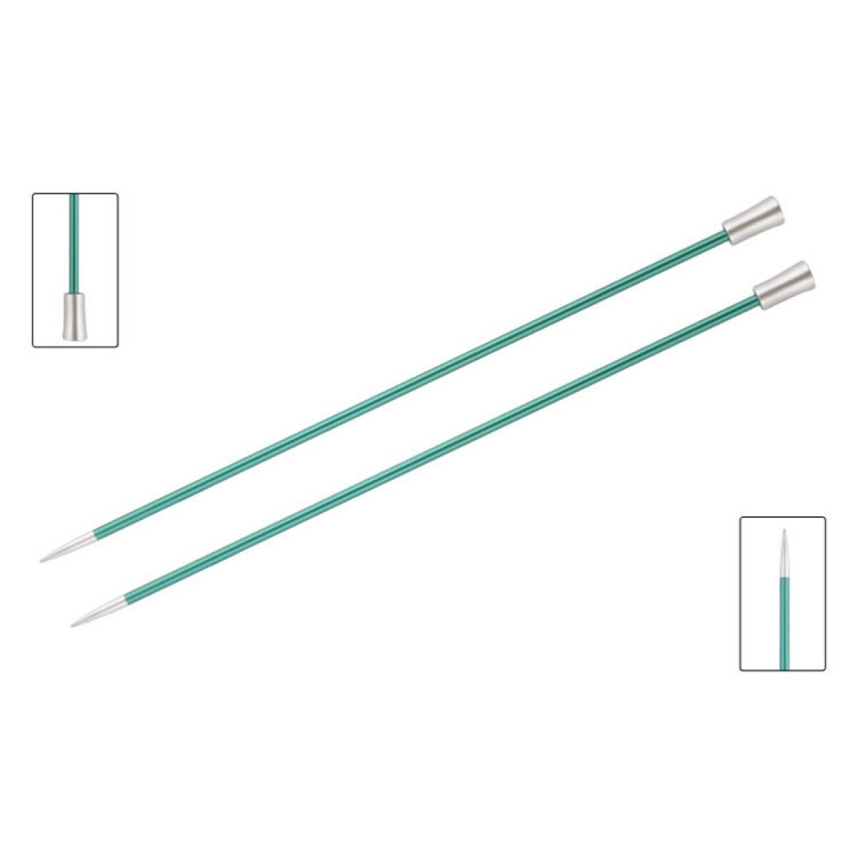 Спицы прямые Zing 8мм/35см, KnitPro, 47306