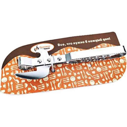 Открывалка для консервов Плошкин Ложкин Премьера нержавеющая сталь ТП2132