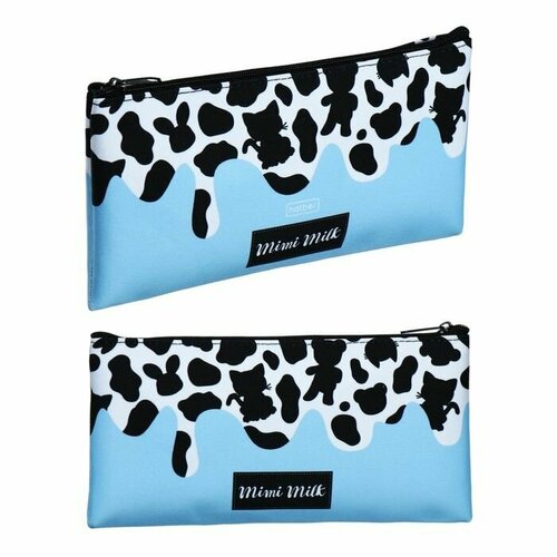 Пенал мягкий 1 отделение 110 х 205 мм плоский Hatber Mimimilk Animals голубой NPk_63172 597₽