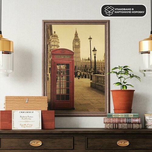 Постер из крафт-бумаги Big Ben 52 х 36 см 590₽