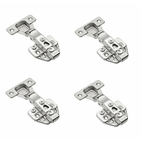 Петля GTV PRESTIGE HC 09 накладная самозакрывающаяся с ответной планкой H-0 без еврошурупа с 3D регулировкой комплект 4 шт 1250₽