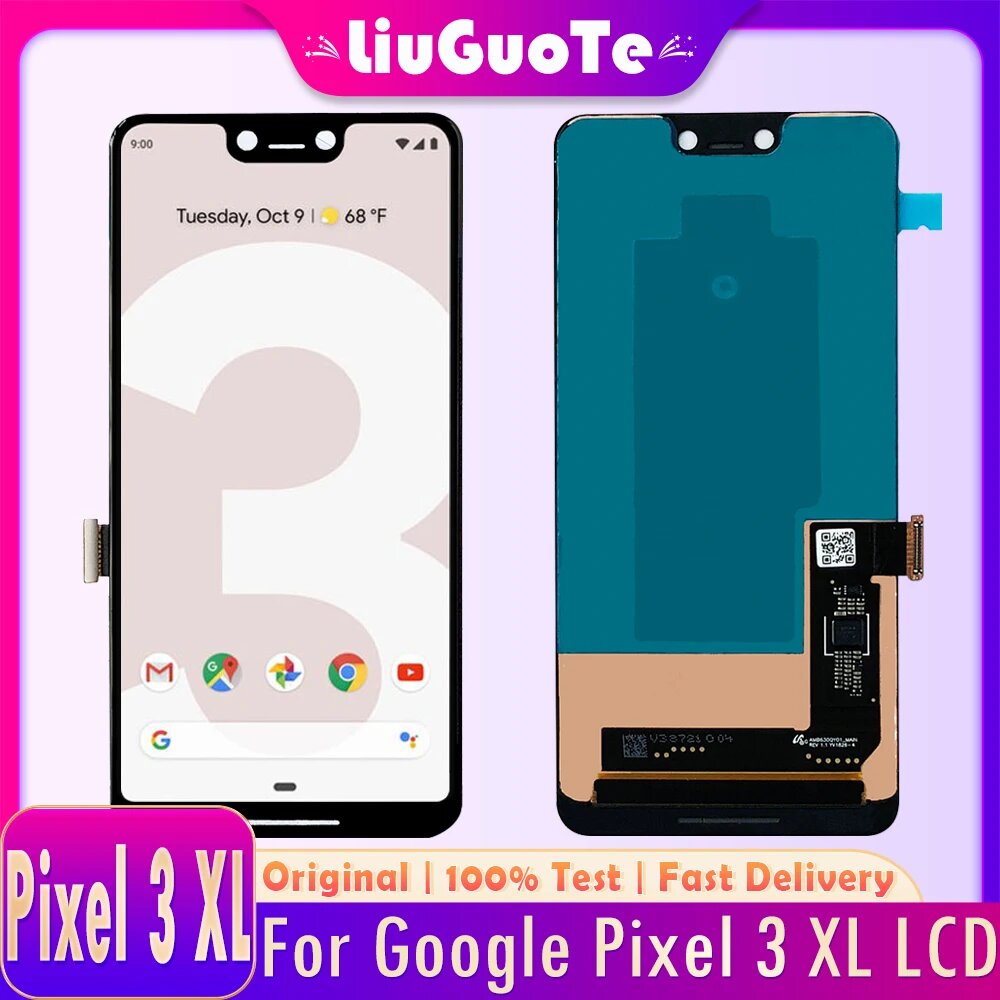 Оригинальный Amoled-экран для Google Pixel 3XL, ЖК-дисплей, сенсорный дигитайзер, экран для Google Pixel 3 XL, сменный ЖК-экран, 3XL Black Frame