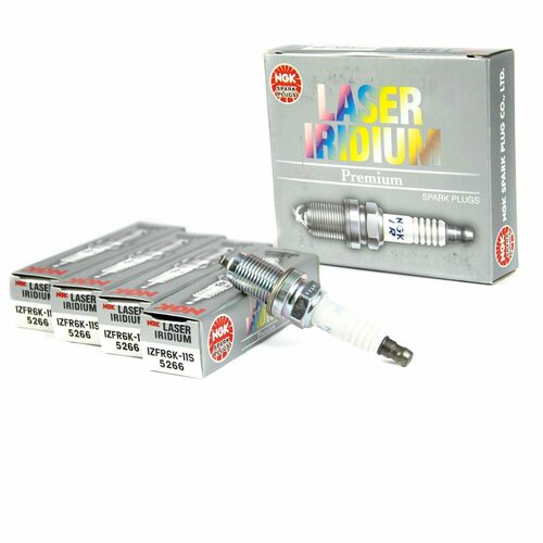 Комплект свечей зажигания NGK 5266 IZFR6K-11S "Laser Iridium" (4шт ...