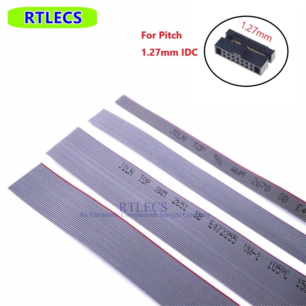 RTLECS 0.635-Cable-xP серый ленточный плоский кабель 10 м 8-80 пинов 68 Pin