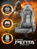 Игровое кресло компьютерное GAMELAB "PENTA", серый, текстиль