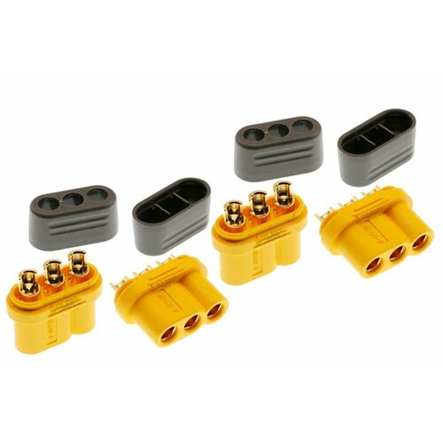 Разъемы силовые трёхконтактные Amass MR60-F (мама) 30A/60А 500В 4 шт.