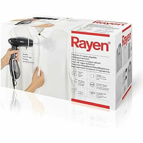 Вертикальный паровой утюг Rayen Дорожный утюг со съемным баком 140 мл складной ноутбук Размеры 26 x 165 x 12 см 1595100₽