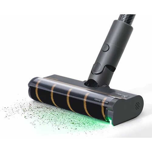 Черная Насадка турбощетка с подсветкой мягкая универсальная для пылесоса dreame 12см 12mm контакты для R20 t30 T20 v11SE v12 v12pro t20pro r10 r10pro v16s М12 М1З Н12 Dual Н12 Pro M13 M13S M12S 13900₽