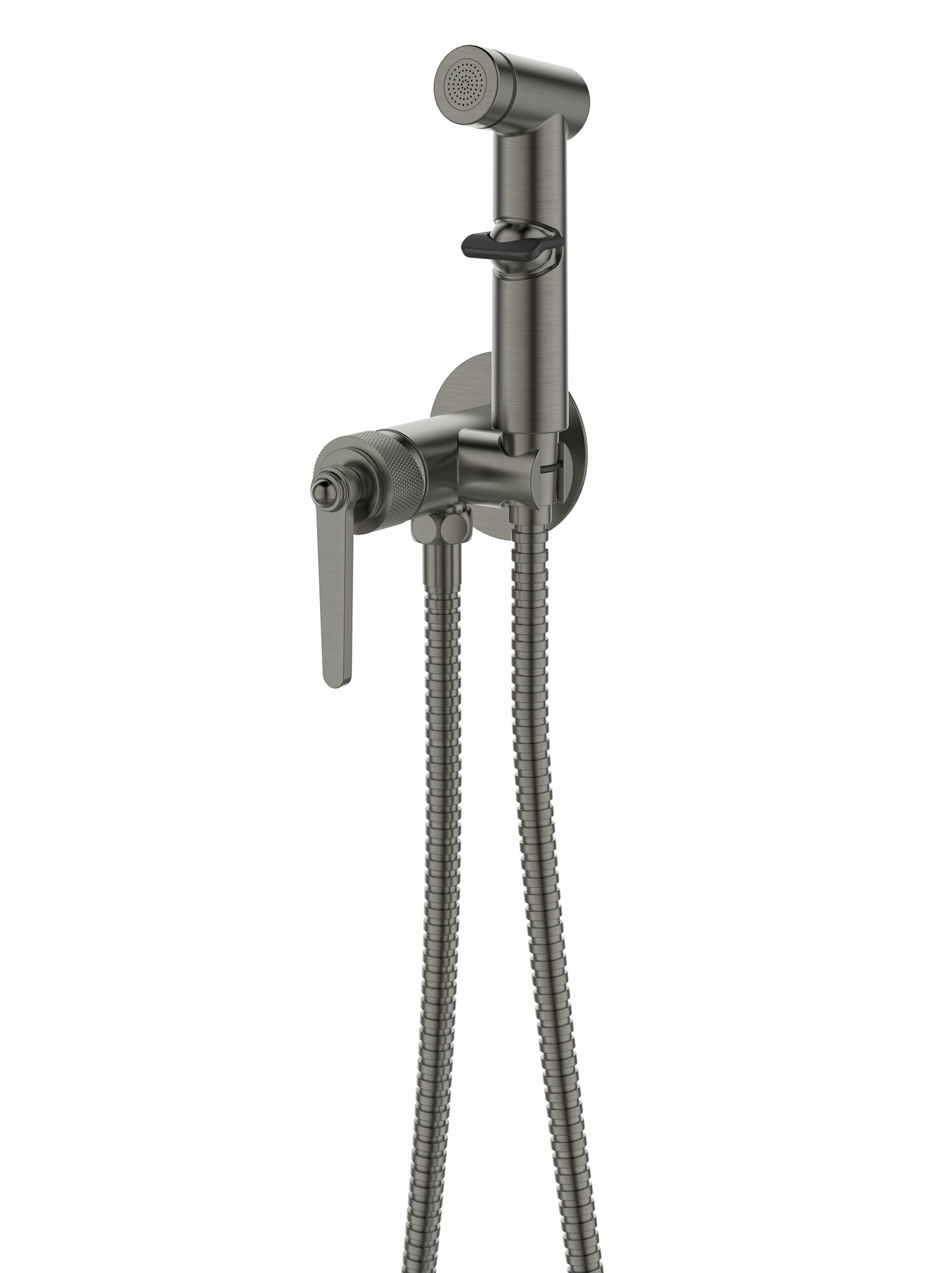 ESKO. Смеситель скрытого монтажа с гигиеническим душем SMHBGGM / цвет - оружейная сталь