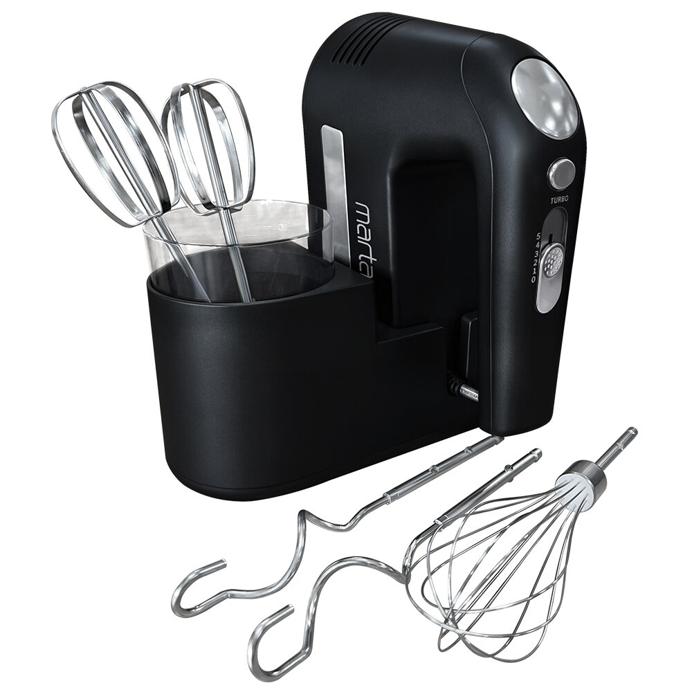 фото MARTA MT-MX1528A черный жемчуг миксер без чаши