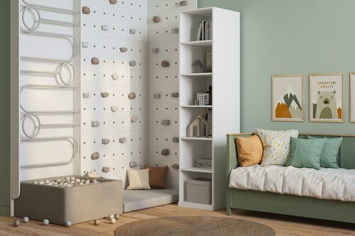 Изображение товара Стеллаж МебельЛэнд24 Стрекоза Белый 45x52x210