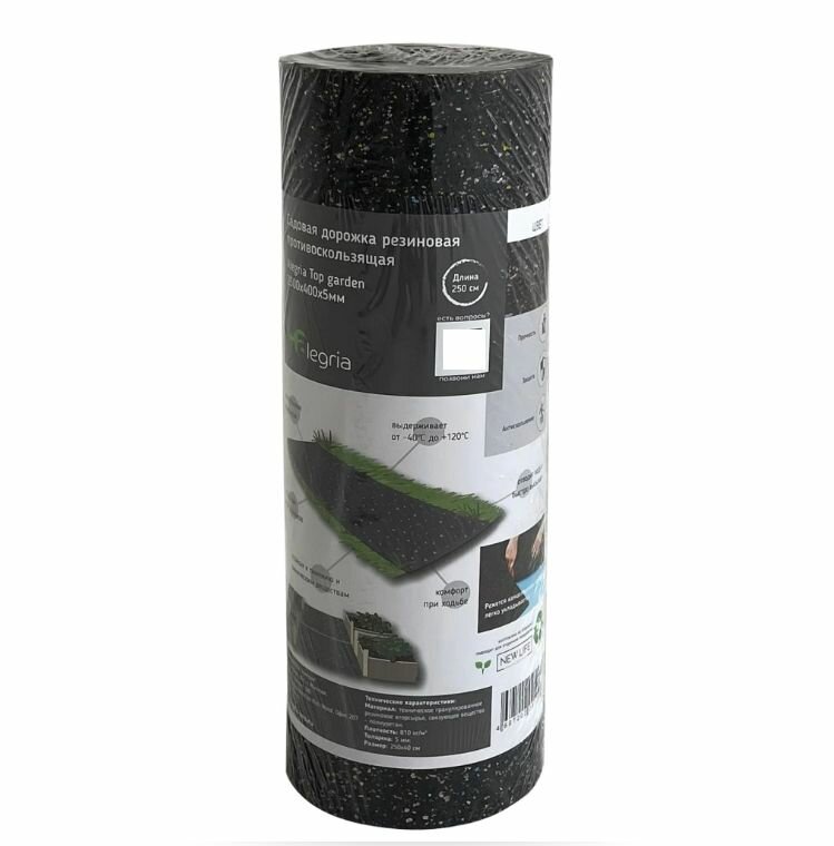 Садовая дорожка Top garden 250х40х05 см черная