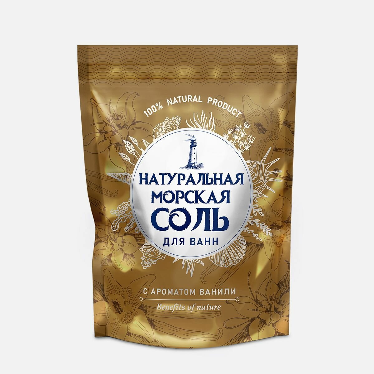 фото GreenField Натуральная морская соль для ванн Ваниль, 600 гр.