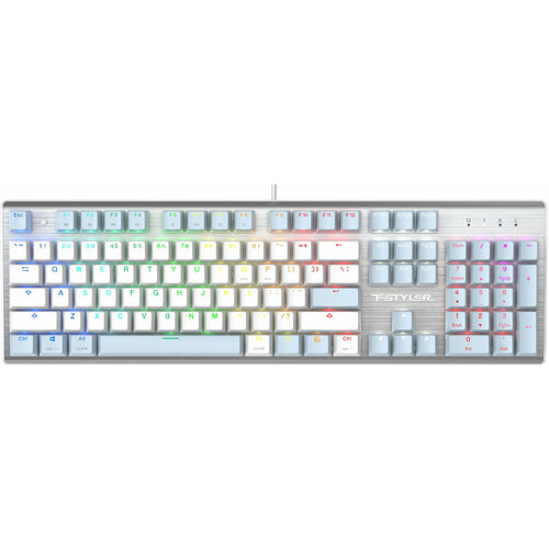 Клавиатура A4Tech Fstyler FS100 Neon механическая синийбелый USB for gamer LED FS100 6499₽