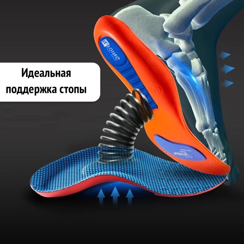 Изображение Спортивные стельки анатомические/ ортопедические р-р 37-38