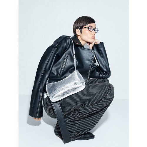 Сумка хобо Lera Nena, серебро