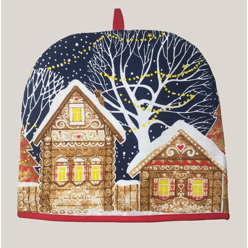 Грелка на чайник 30x28см Новогодняя коллекция Синий 899₽