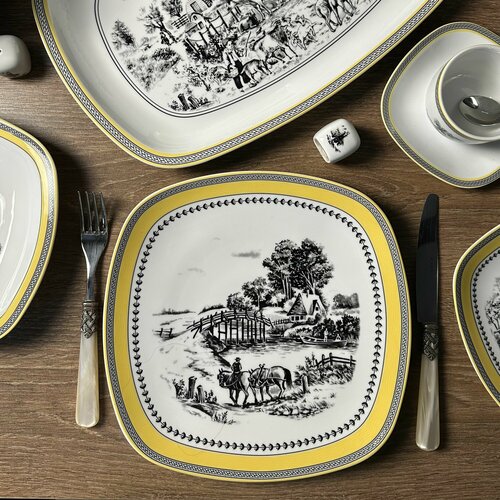 Сервиз обеденный фарфоровый Quattro Вилладж 27 предметов на 6 персон