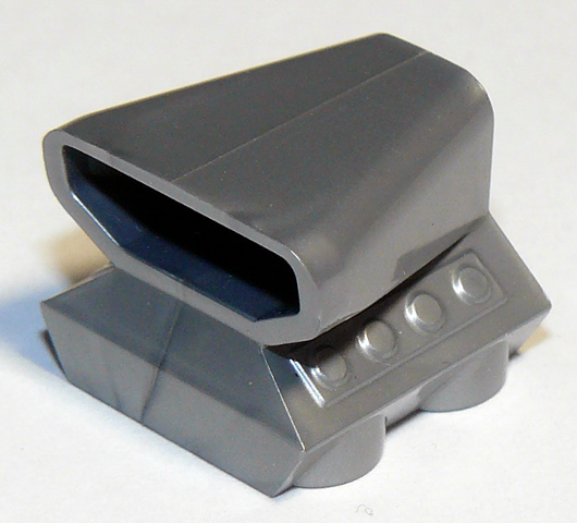 Vehicle, Air Scoop Engine Top 2 x 2, 50943 Flat Silver N