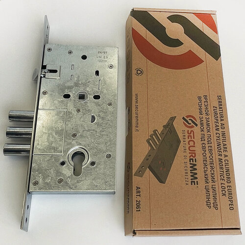 Изображение товара Замок цилиндровый SECUREMME 2061 врезной с защелкой под ручку