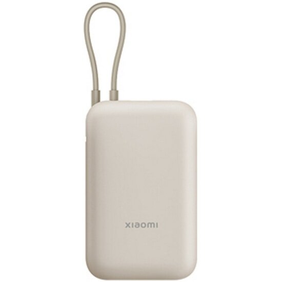Внешний аккумулятор Xiaomi Power Bank 10000mAh (встроенный кабель) Tan GL (BHR9072GL) — фото 1