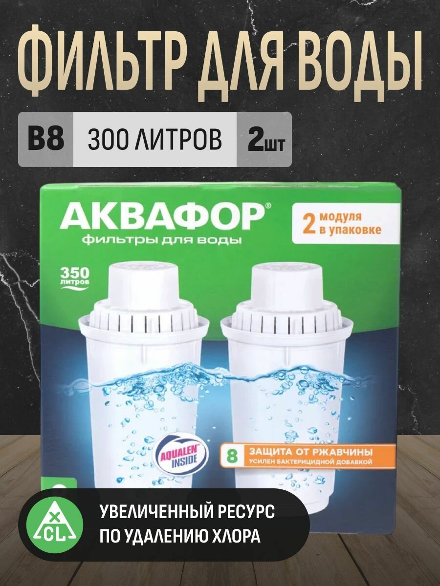 Комплект модулей сменных фильтрующих Аквафор В8 (2 шт.)