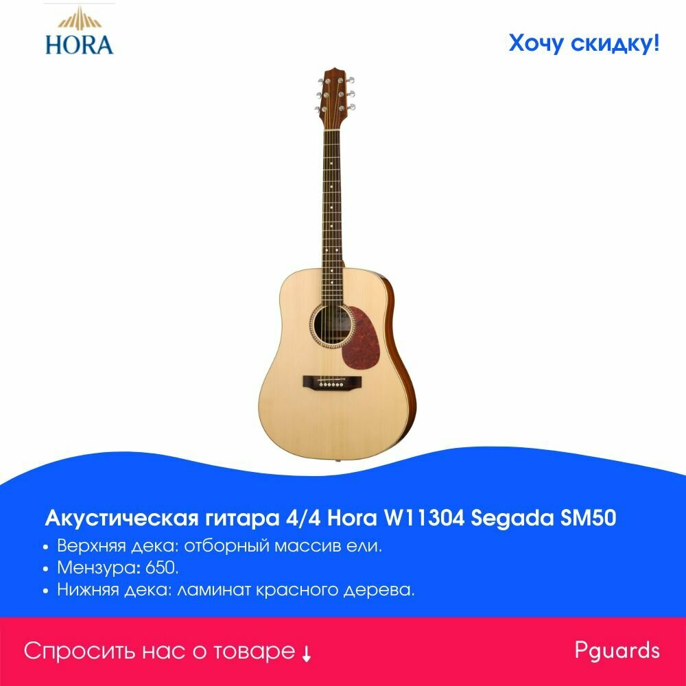 Акустическая гитара Hora W11304 Segada SM50