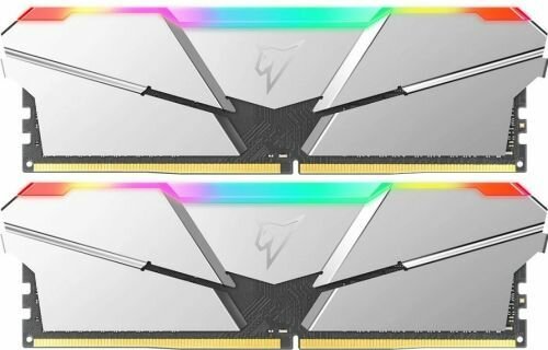 Модуль памяти DDR4 Netac Shadow RGB 16GB, NTSRD4P36DP-16SC, Silver, with radiator