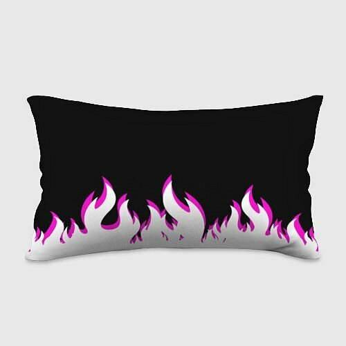 Розовое Пламя Прямоугольная подушка — фото 1