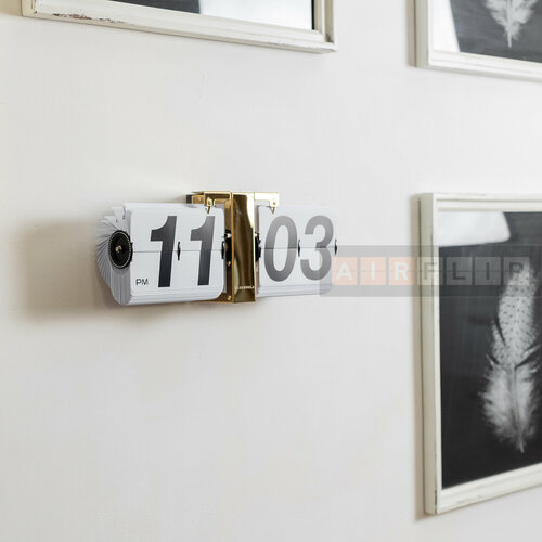 Настенные перекидные часы Air-Flip Cloudnola Gold