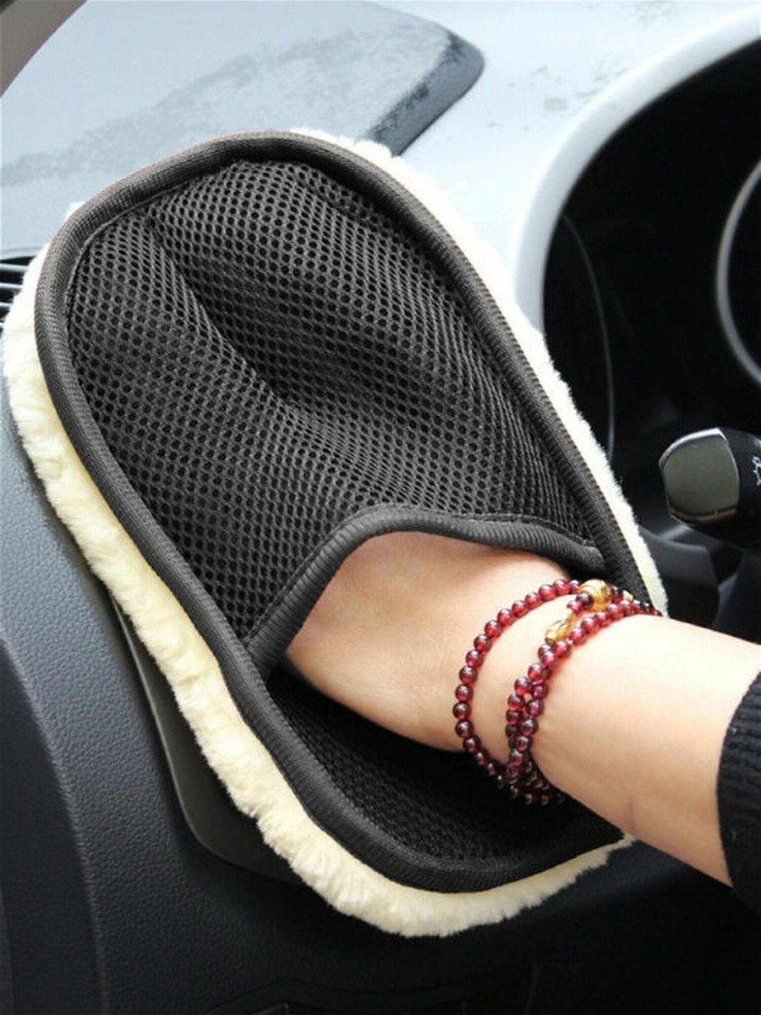 Тряпка для уборки автомобиля Flex Drive, губка для мытья машины, варежка для авто