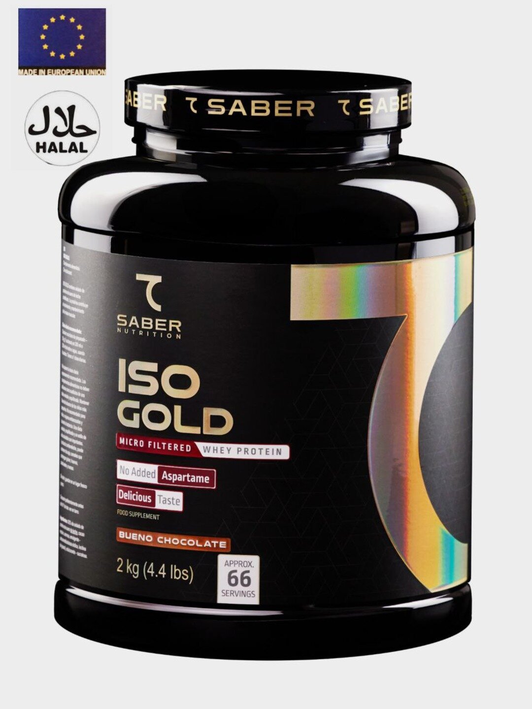 Изолят сывороточного протеина 7SABER ISO GOLD, 2 кг, 66 порций. Шоколадный