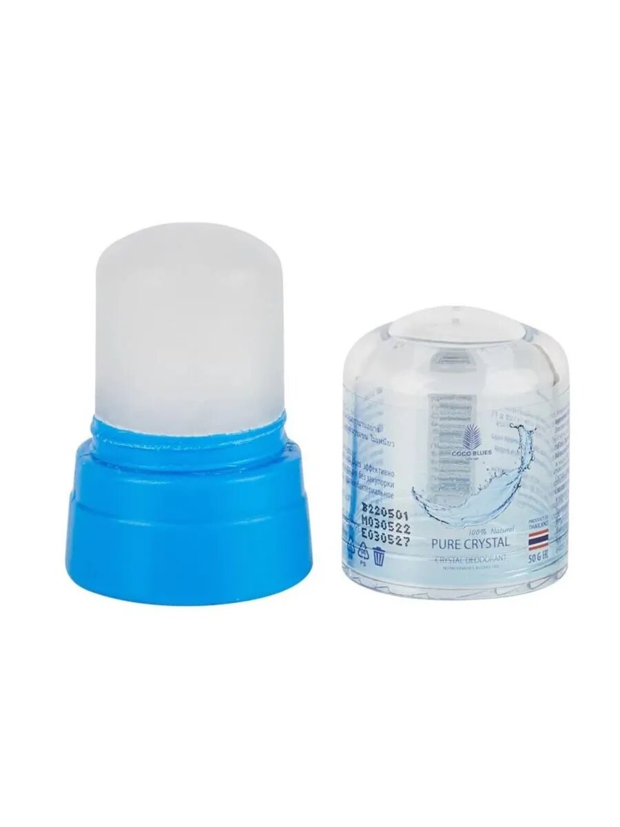 Тайский дезодорант Coco Blues "Кристалл", гипоаллергенный, без спирта, 50 мл — фото 1