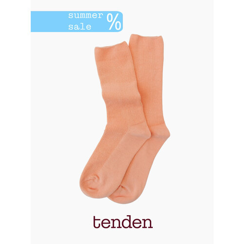 фото Носки tenden бесшовные, комплект, 2 пары, размер one size, персиковый