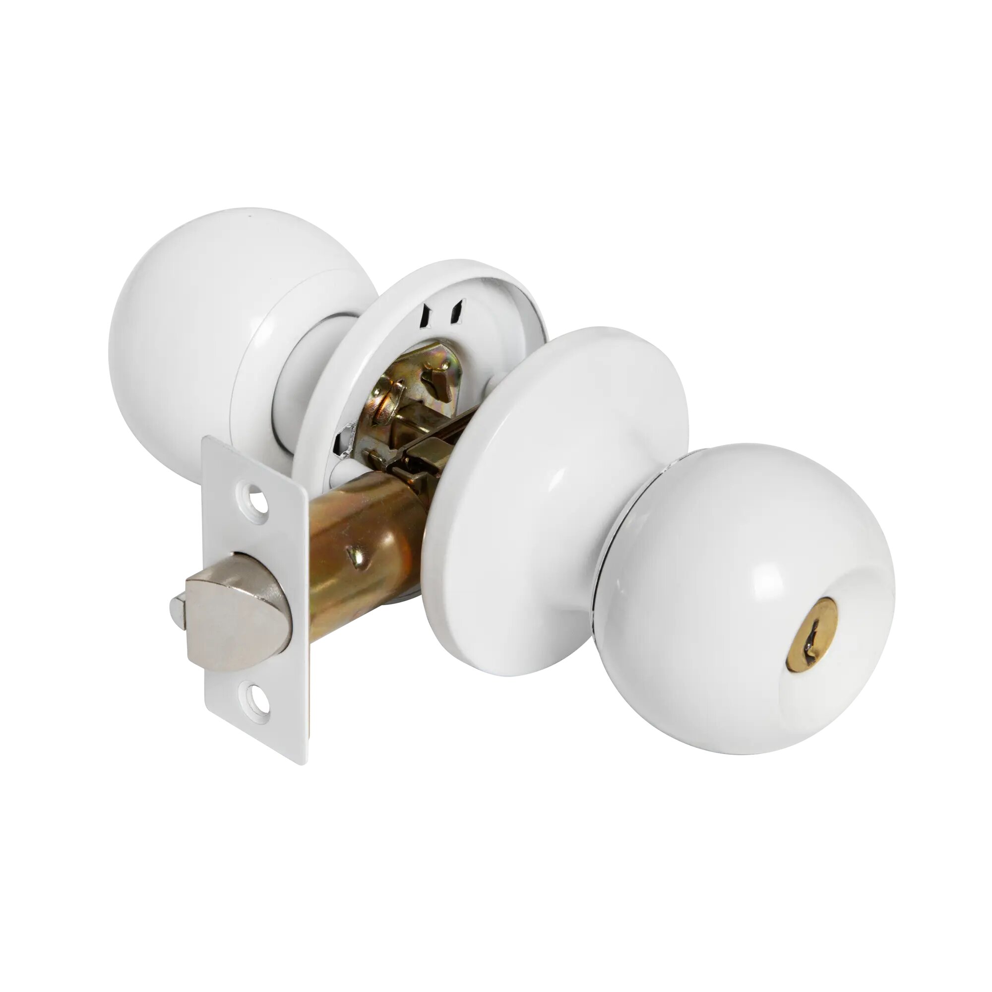 Ручка-кноб ключ/фиксатор цвет белый