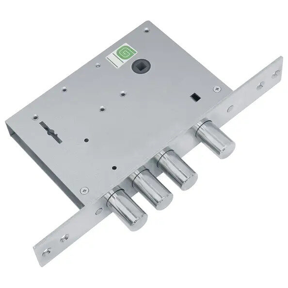 Замок Guardian (Гардиан) врезной сувальдный с задвижкой ЗВ 30.04 4 кл. (длинный кл. 59 мм) /123:185:2/ никель