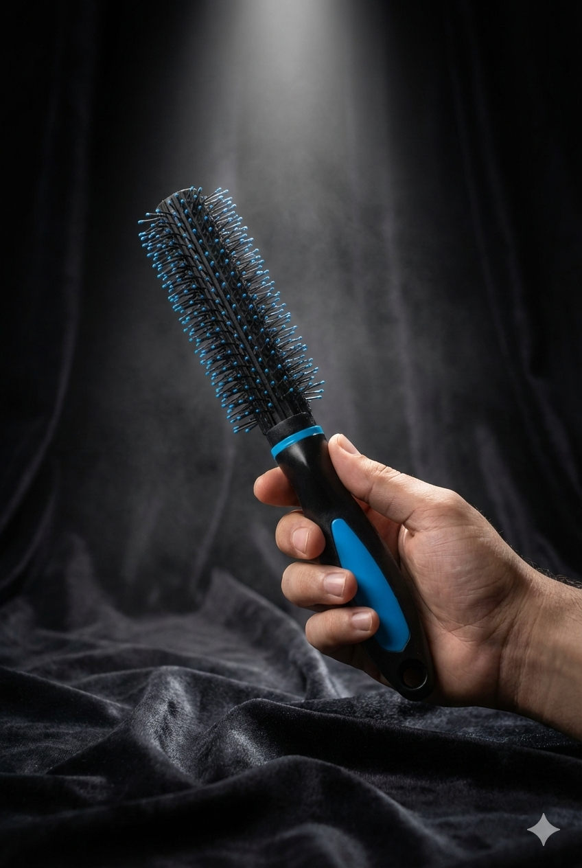 Расческа, для объема и локонов, профессиональная, круглая, 4,5см — фото 1