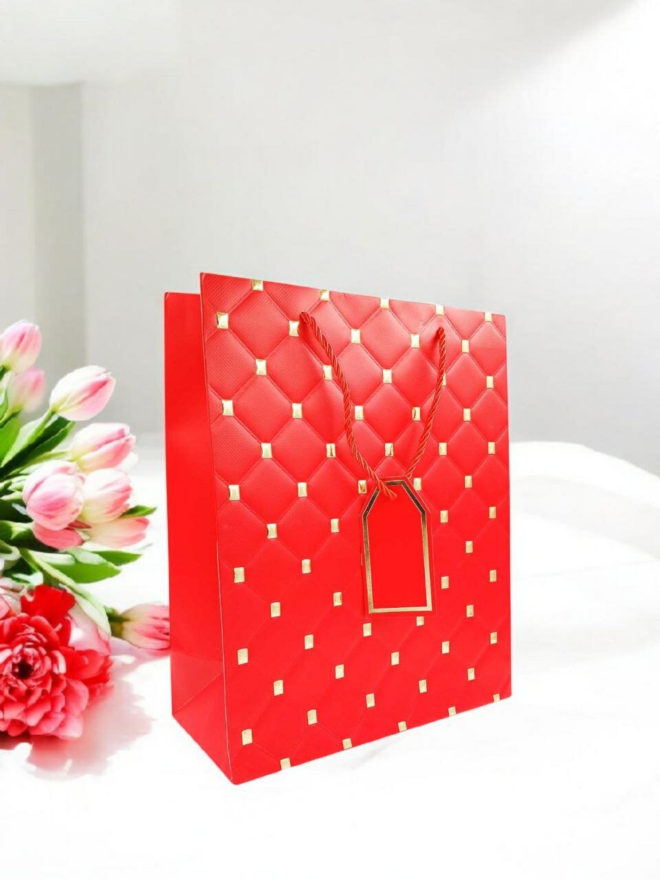 Подарочный пакет, премиум-класс, плотный картон, разные цвета