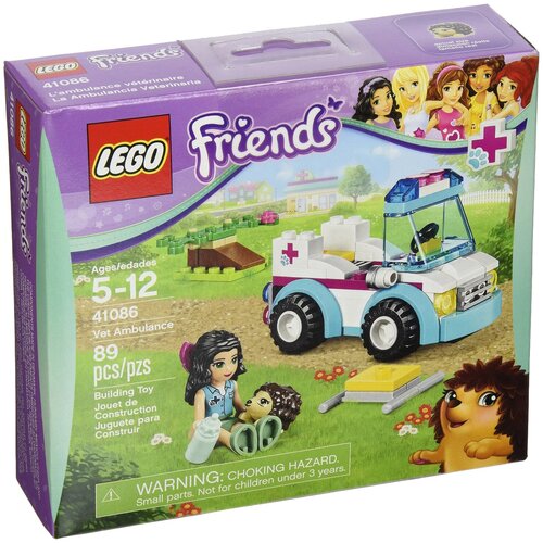 конструктор lego friends 41032 мотоцикл скорой помощи Конструктор LEGO Friends 41086 Скорая помощь для животных, 89 дет.