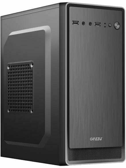 Корпус Ginzzu B180, mATX, 450W, черный