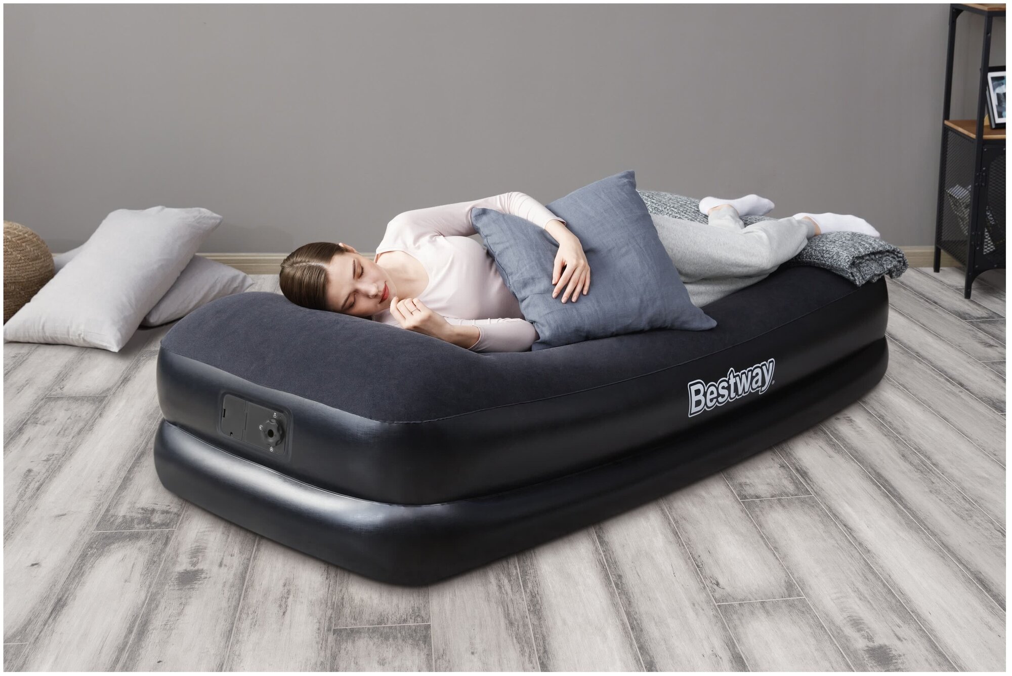 Матрас надувной BESTWAY Premium+ Air Bed, 191х97х46 см - фото №6