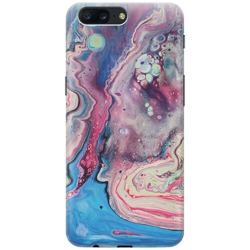 фото Cиликоновый чехол на oneplus 5 / ванплюс 5 с принтом "разноцветный мрамор" gosso