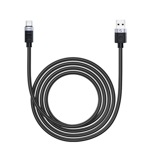 Кабель ORICO USB-A - Type-C (A2C), 1 м, черный/серебристый кабель gogadget powerpipe cb008 66вт usb a type с 1 2 м для быстрой зарядки