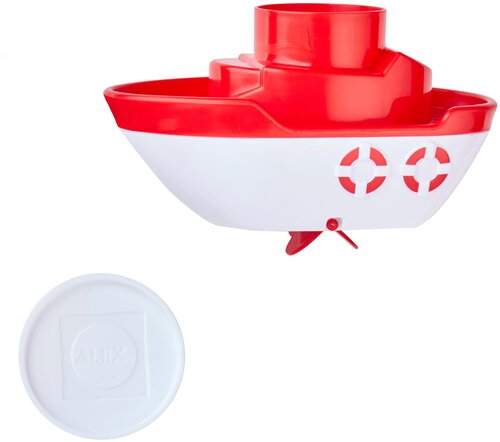 Игрушка для ванной Alex Лодочка (624050-3), белый/красный