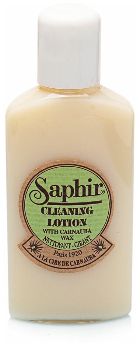 Saphir Очищающий лосьон Cleaning Lotion с карнаубским воском, 125 мл - фотография № 1